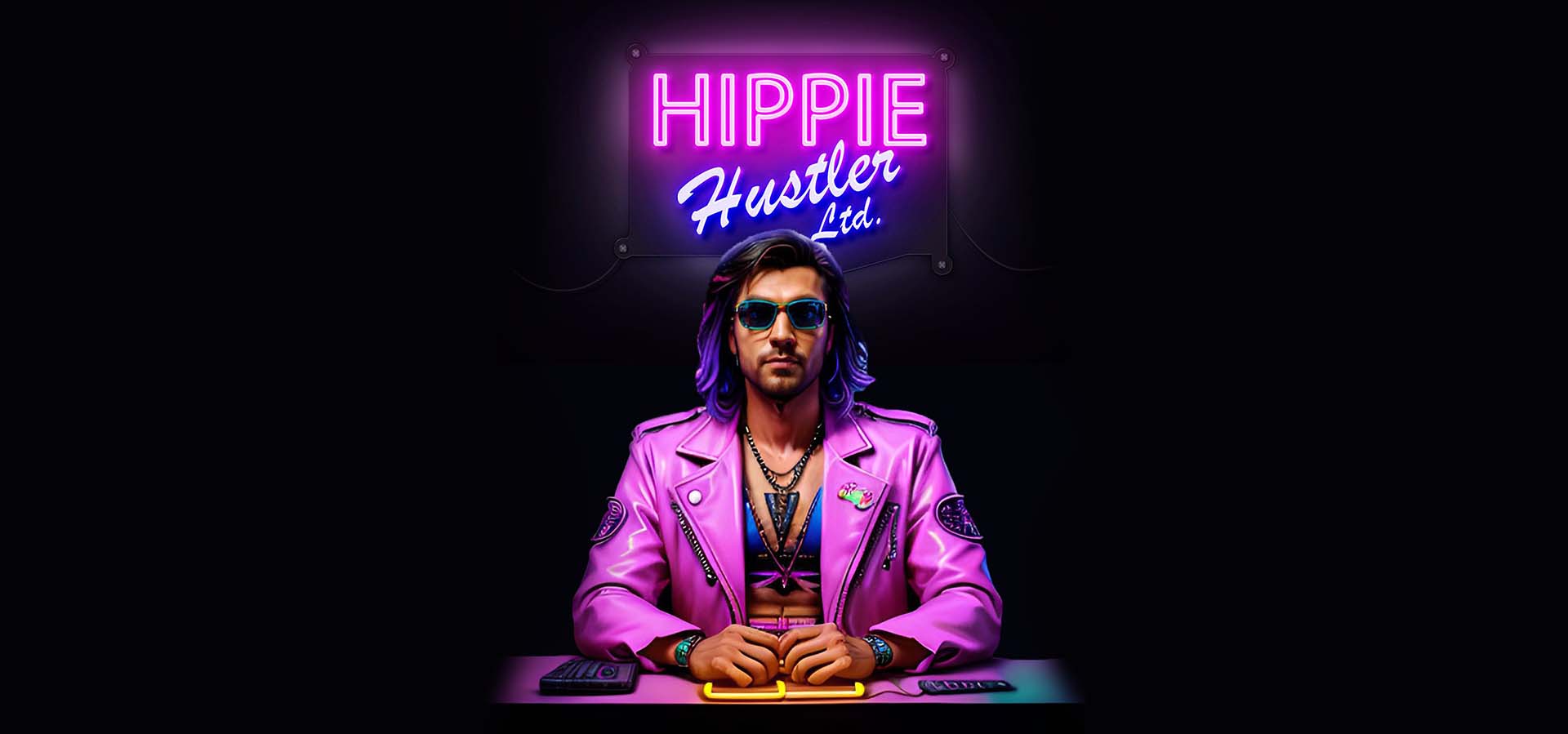 Hippie Hustler Herz Eines Hippies Kraft Eines Hustlers